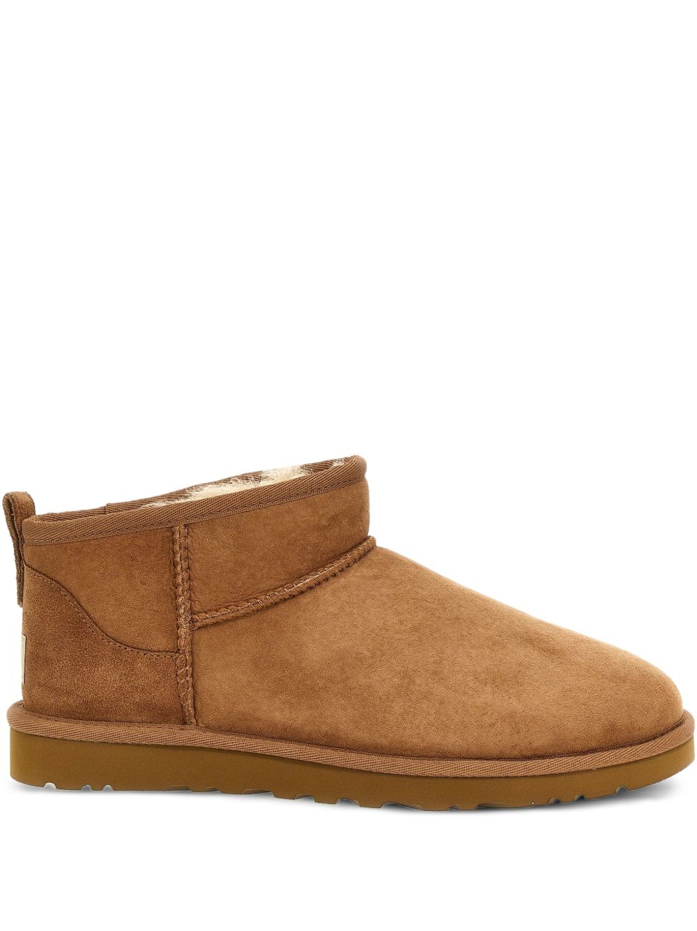 UGG Stivaletti Classic Ultra Mini in camoscio color castagna