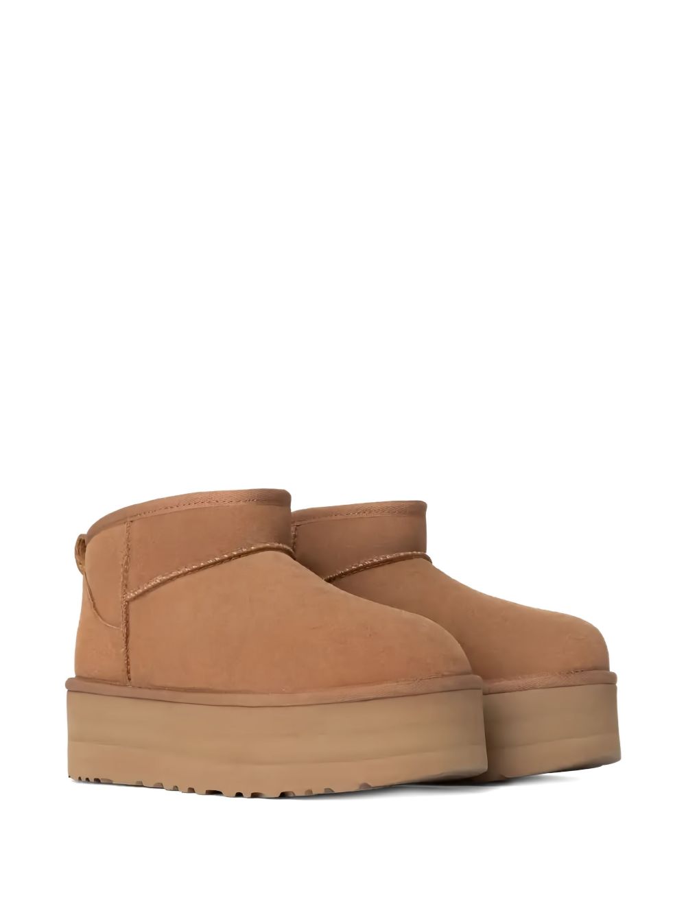 UGG Stivaletti Classic Ultra Mini Platform in camoscio marrone castagna