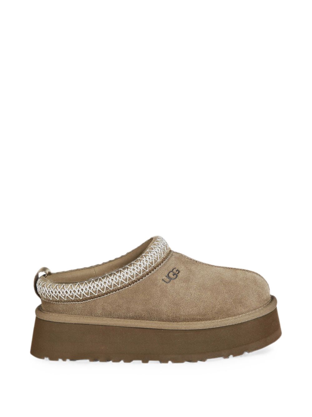 UGG Tazz II sabot in camoscio Light Bronze con platform
