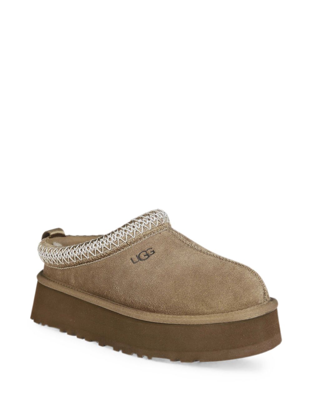 UGG Tazz II sabot in camoscio Light Bronze con platform