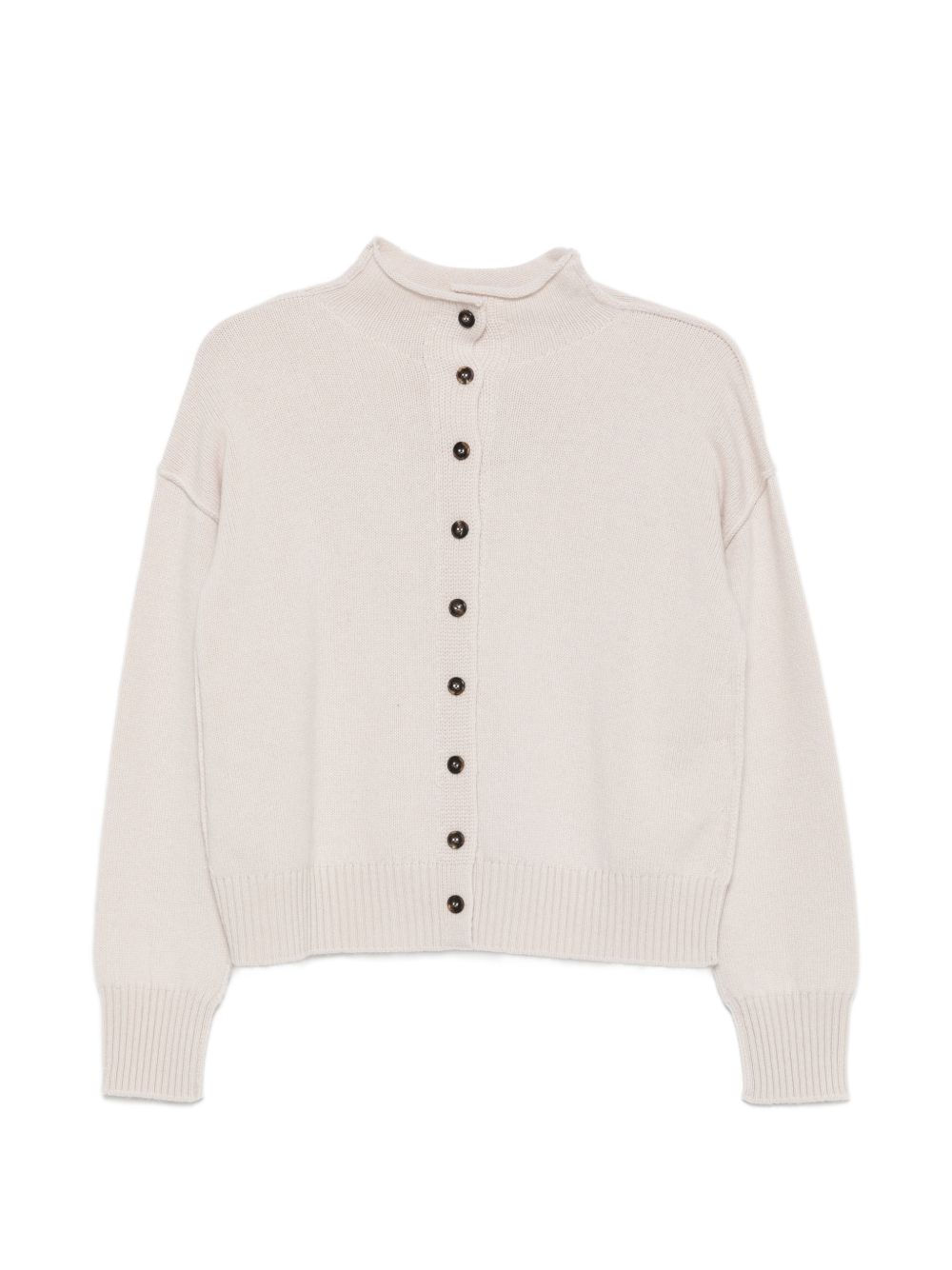 VANISE Cardigan Rosy in lana e cashmere color stucco