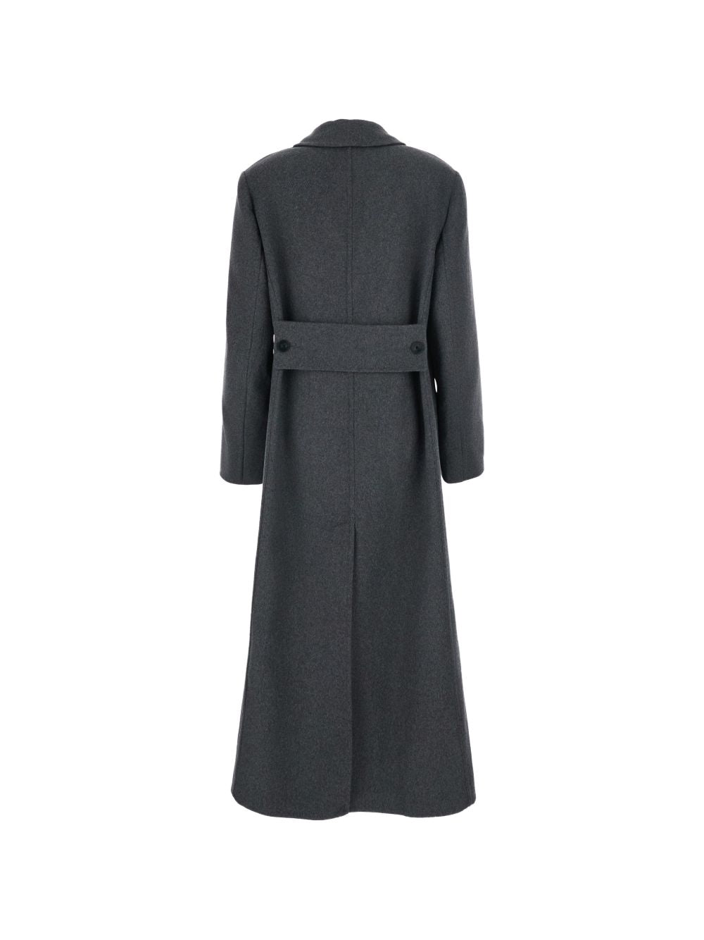VICTORIA BECKHAM Cappotto doppiopetto in lana e cashmere grigio
