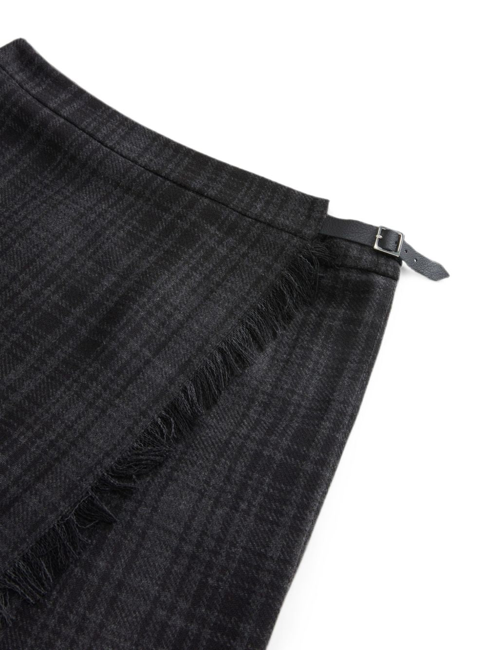 WOOLRICH Gonna Midi Grigia in Misto Lana
