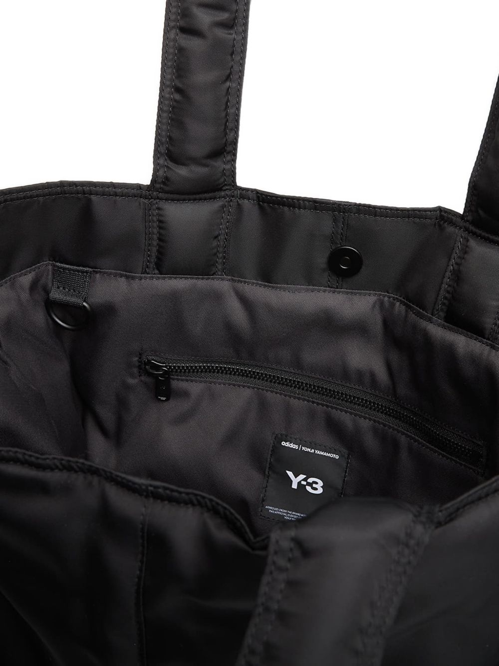 Y3 Borsa tote con grafica ricamata