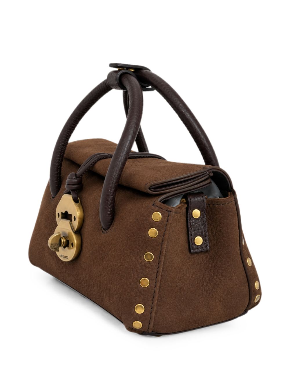 ZANELLATO Borsa Postina Baby in pelle con tracolla regolabile