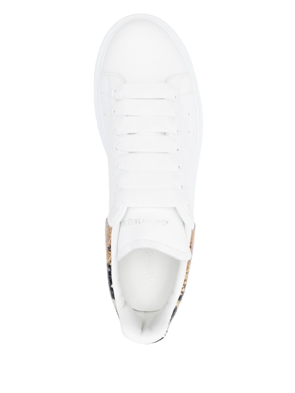 ALEXANDER McQUEEN Sneakers 'Oversize' con tallone in stampa pitone