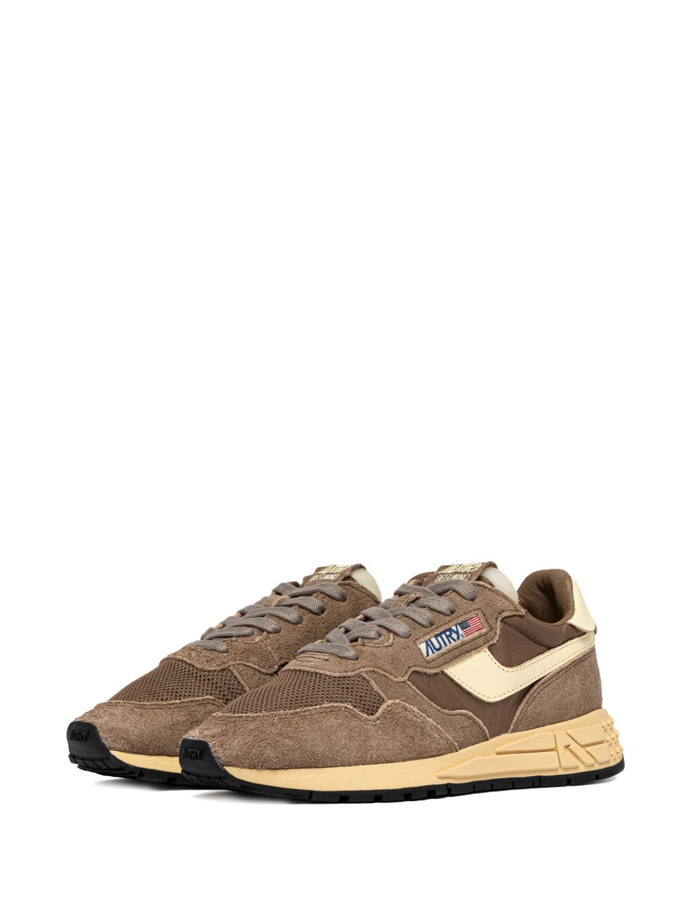 AUTRY Sneakers Reelwind in pelle scamosciata marrone