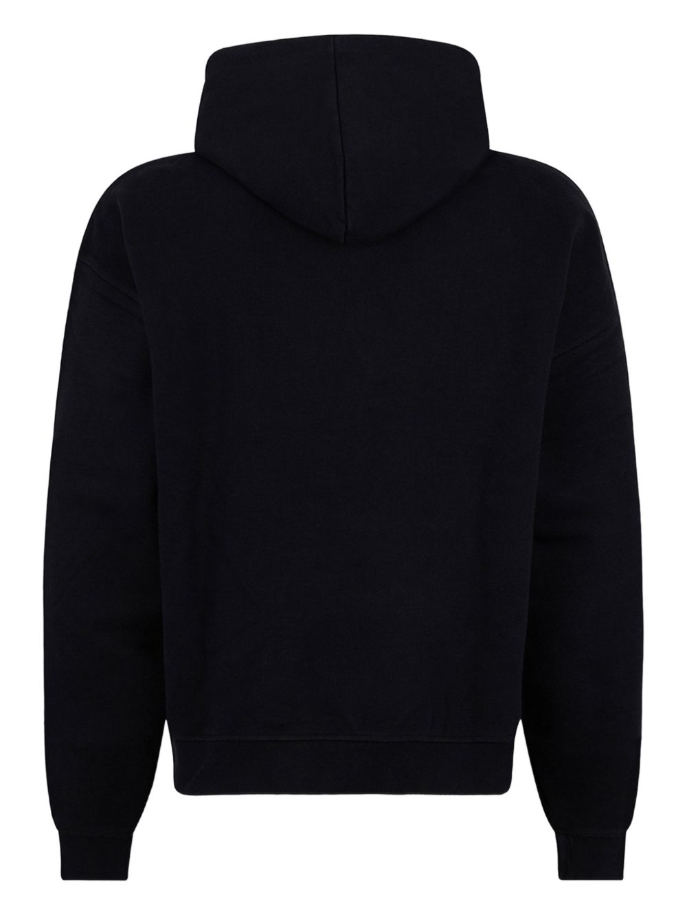 DSQUARED2 Felpa nera in cotone con cappuccio