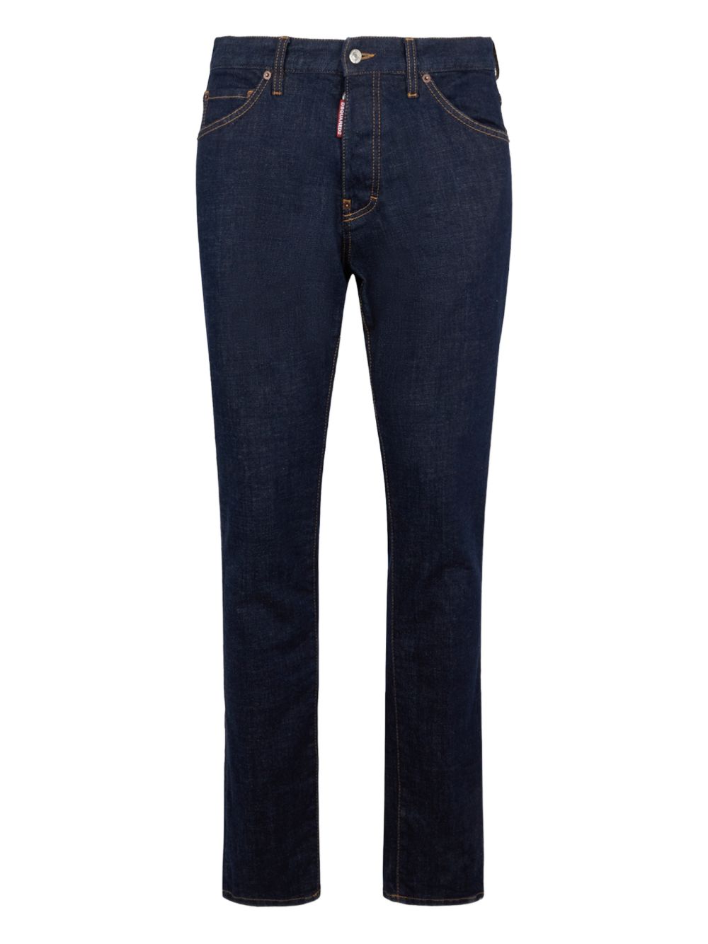 DSQUARED2 Jeans lunghi in cotone elasticizzato blu