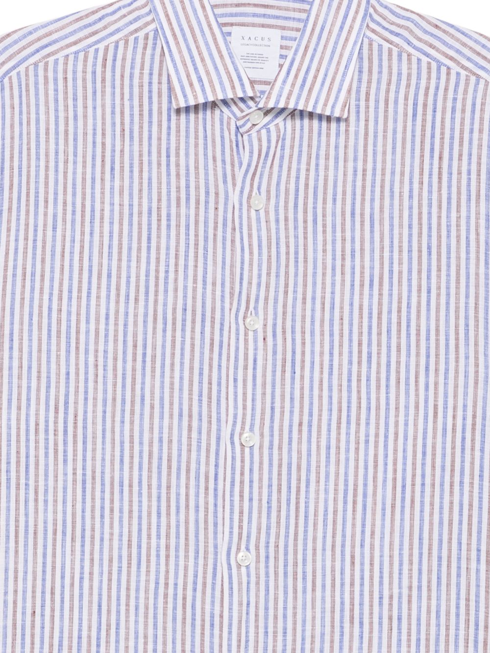 XACUS Camicia a righe in lino
