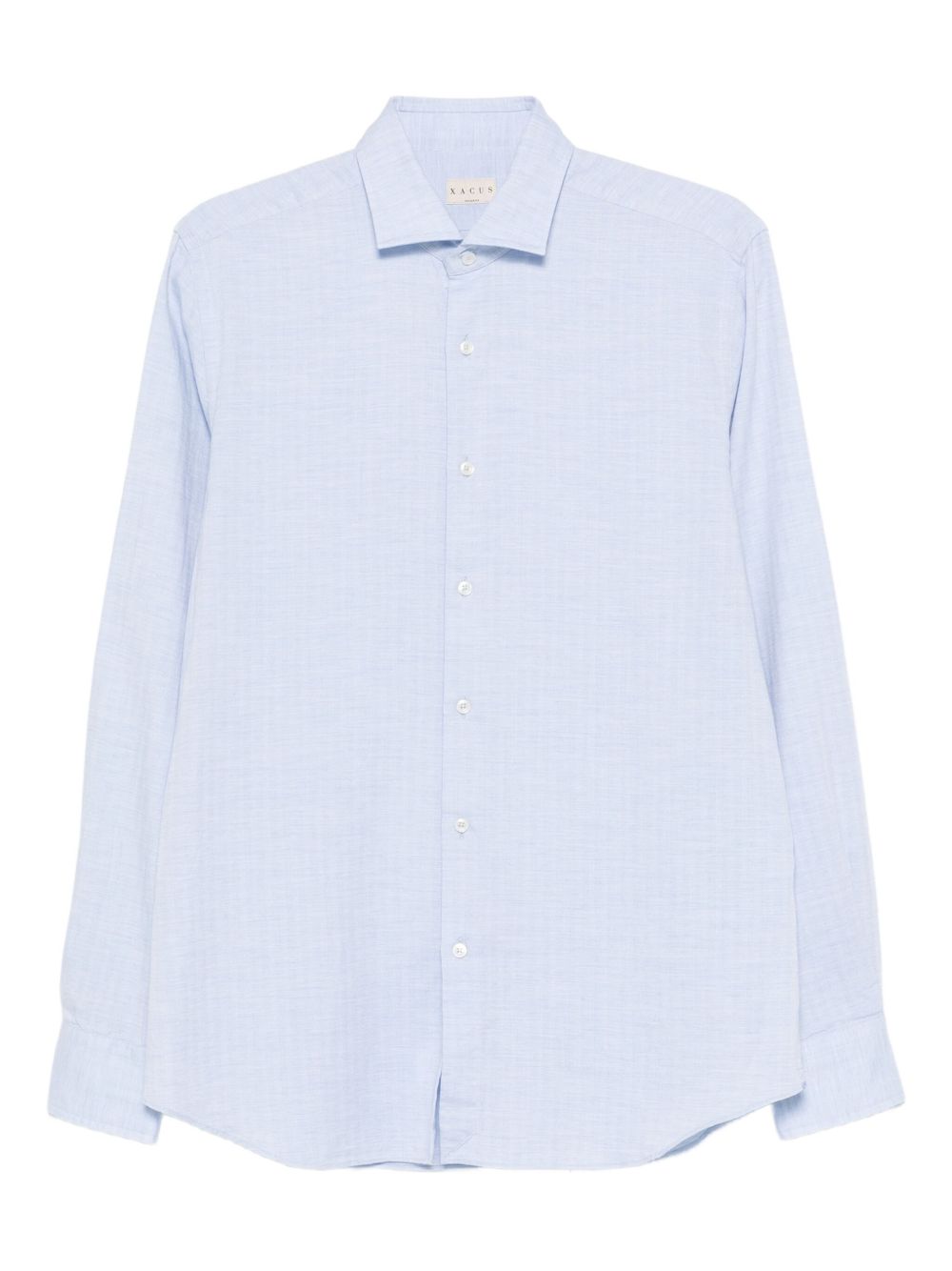 XACUS Camicia azzurra in misto cotone