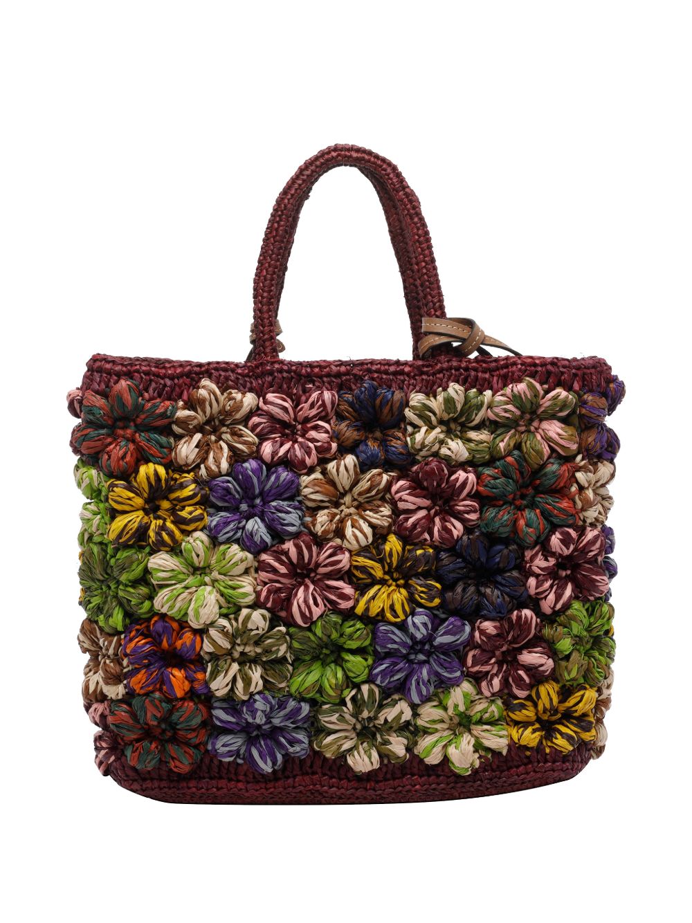 AFAR Borsa tote Flower in rafia
