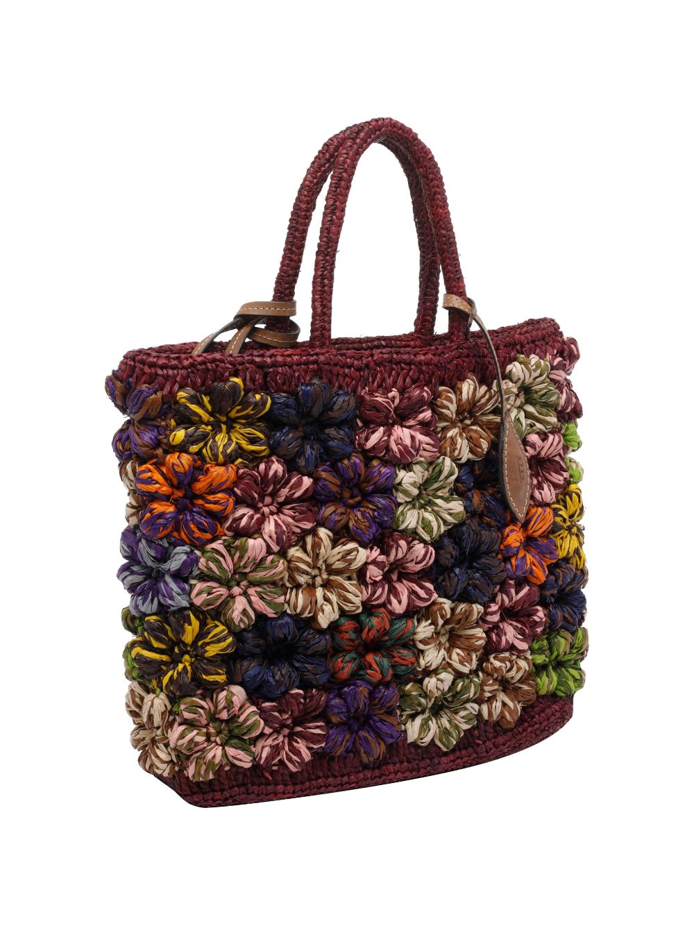 AFAR Borsa tote Flower in rafia