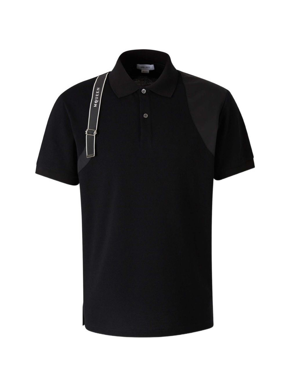 ALEXANDER McQUEEN Polo in cotone nero
