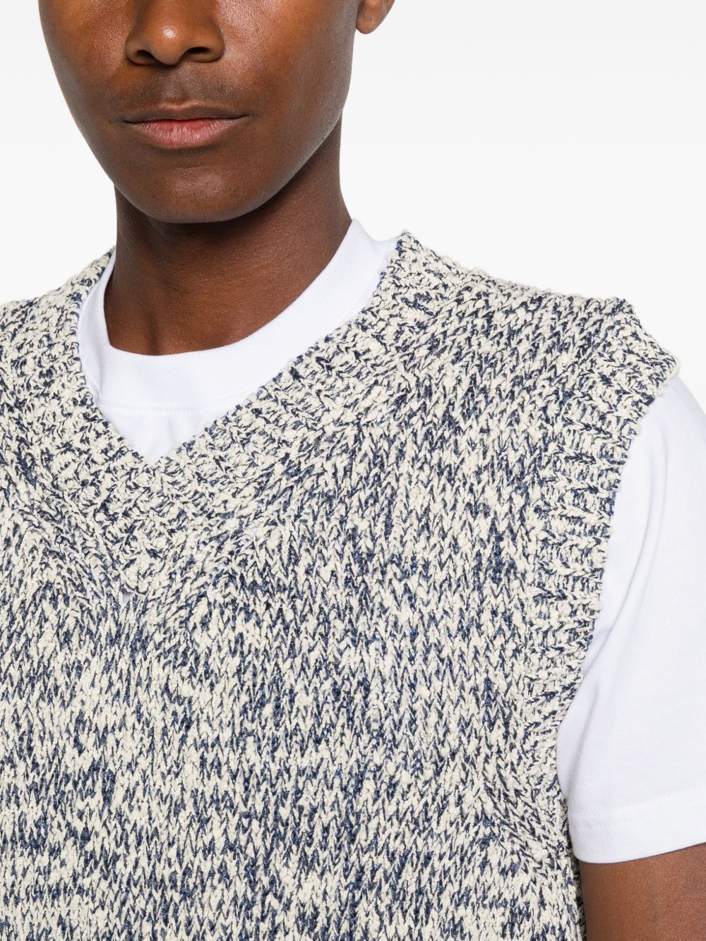 AMARANTO Gilet in maglia grigio