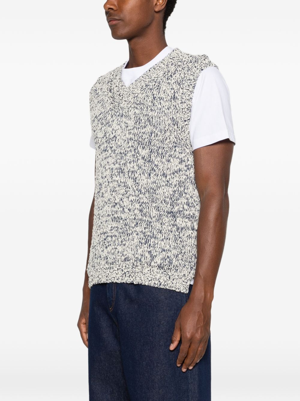 AMARANTO Gilet in maglia grigio