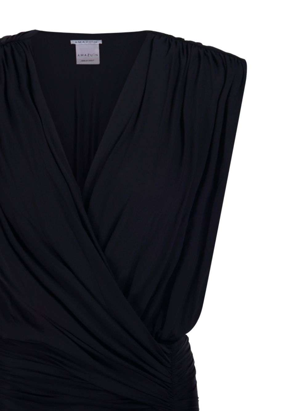 AMAZUIN Abito nero corto Candice Deep Black