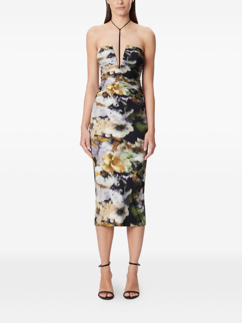 AMAZUIN Abito midi Natalie Faded Floral