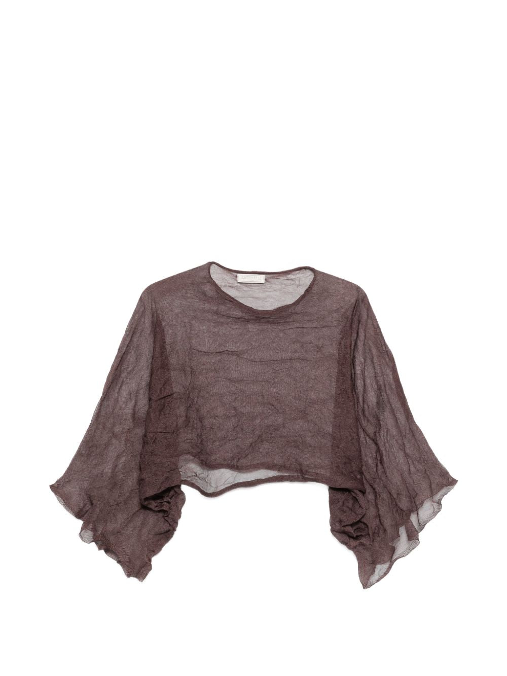 ANTONELLI Maglia Arnica semitrasparente marrone<BR/>