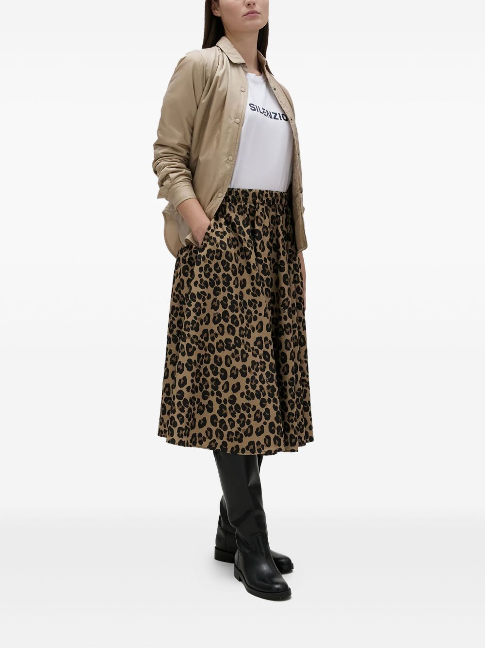 ASPESI Camicia imbottita beige con bottoni
