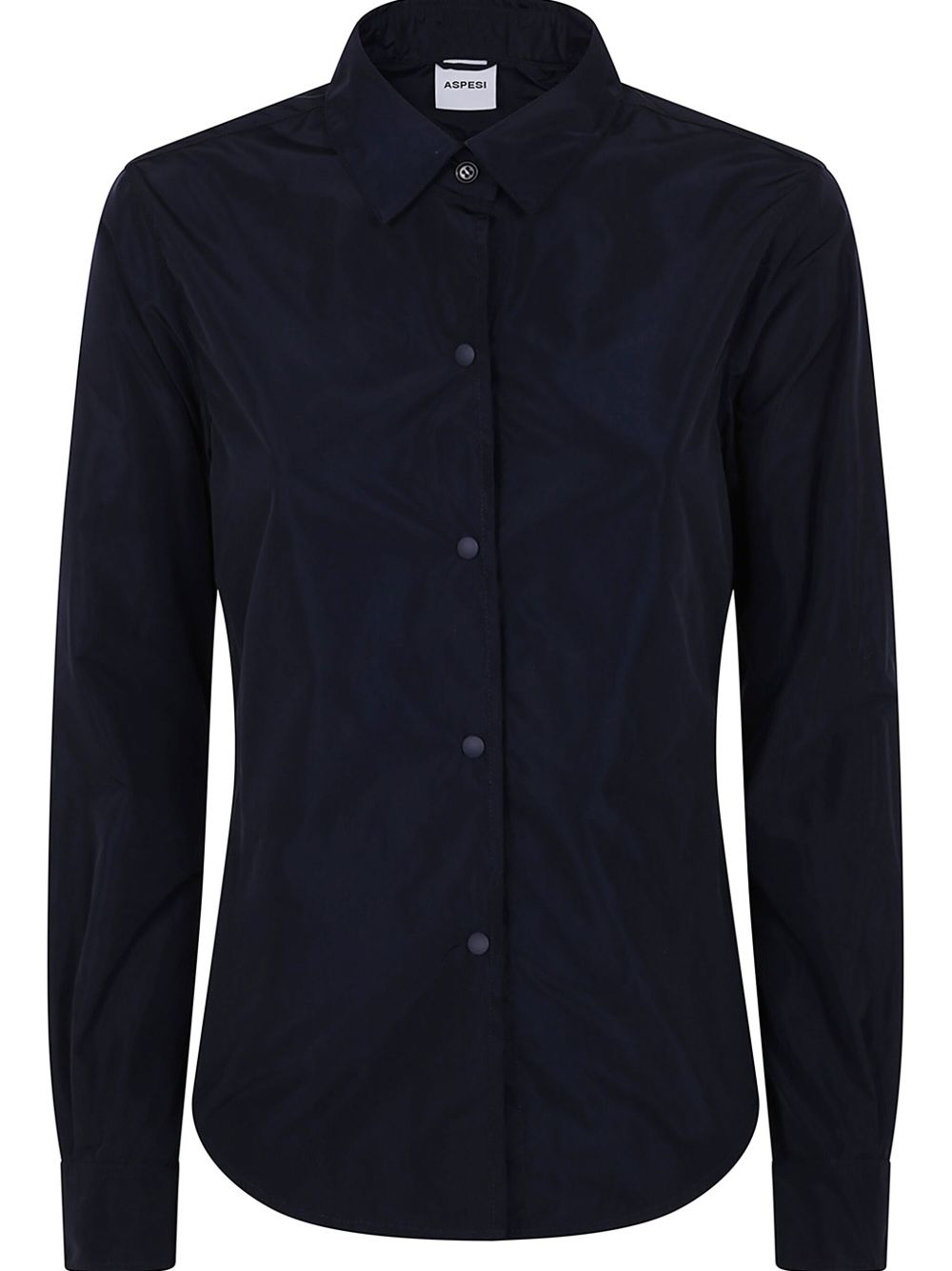 ASPESI Giacca-camicia in cotone blu navy