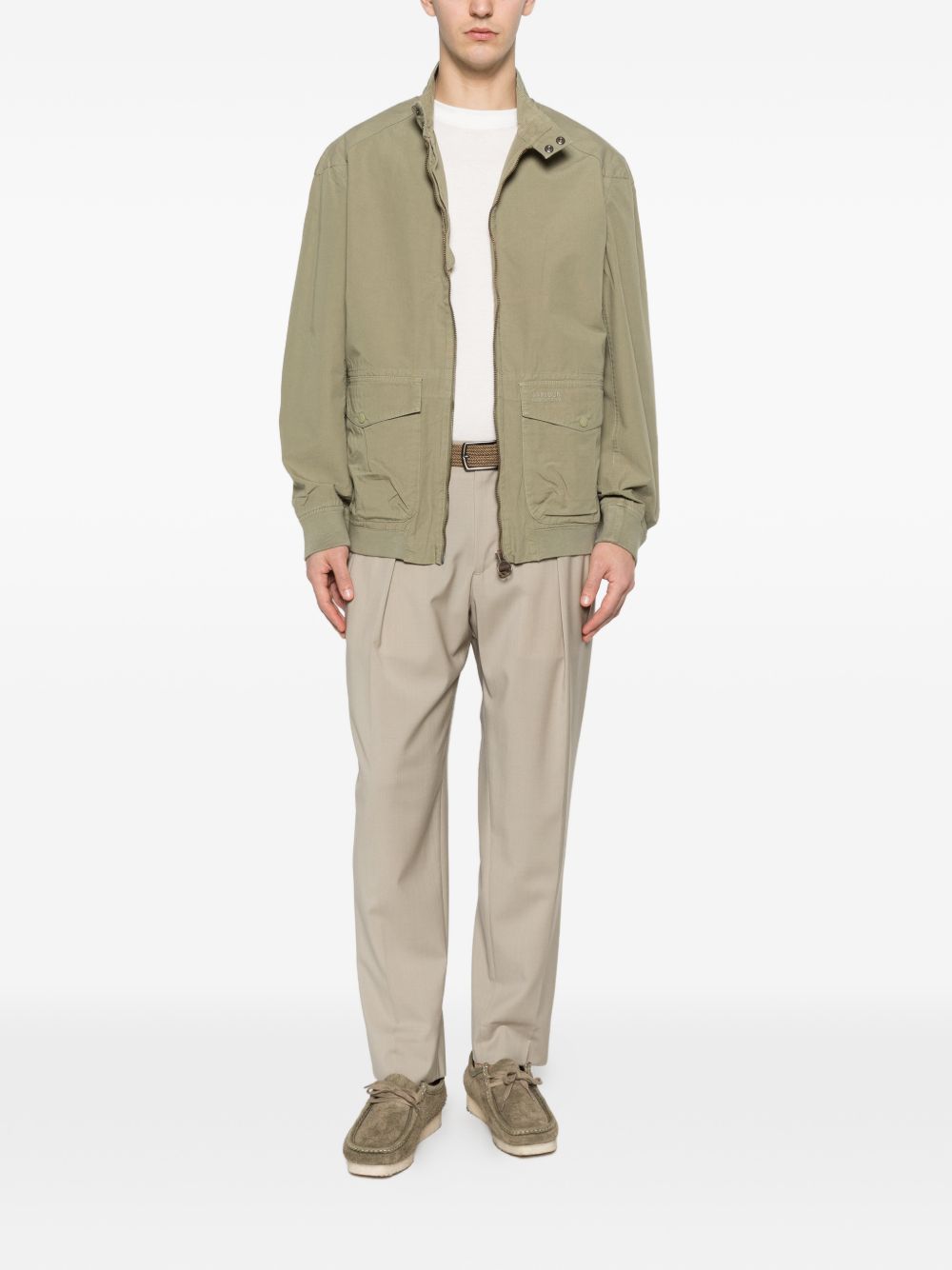 BARBOUR Giacca Matley in cotone oliva
