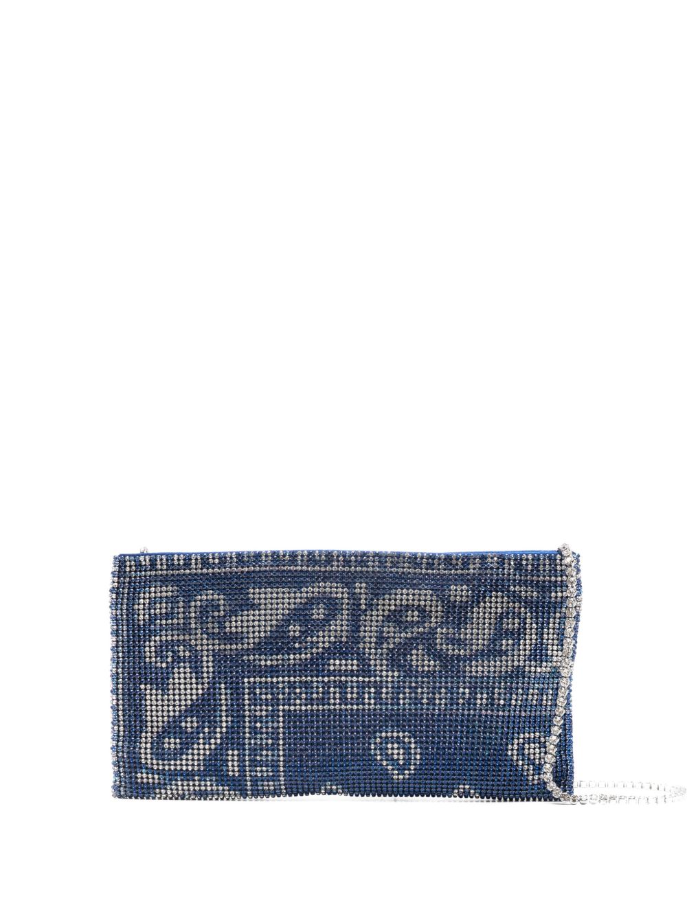 BENEDETTA BRUZZICHES Pochette a tracolla 'Your best friend' blu