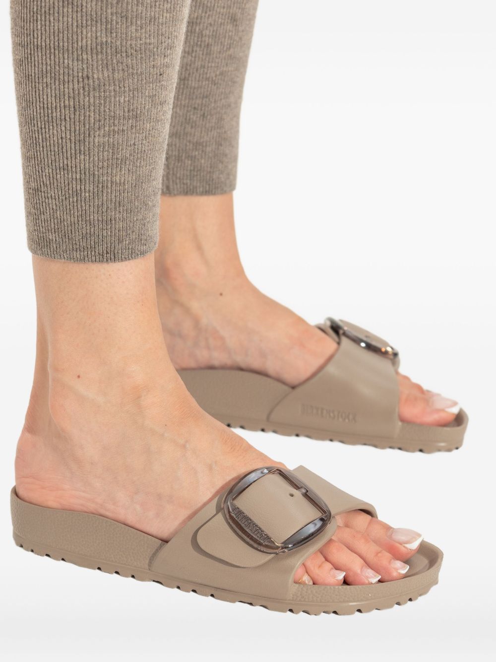 BIRKENSTOCK Ciabatte Madrid grigio con fibbia