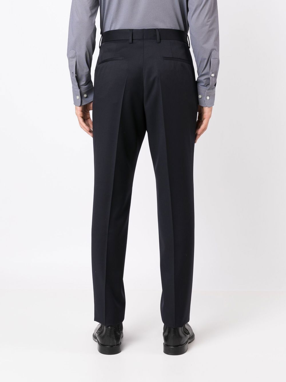 BOSS Pantaloni H Genius in lana vergine blu navy