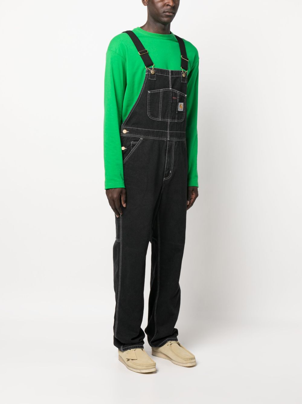 CARHARTT WIP Salopette in denim con bretelle regolabili