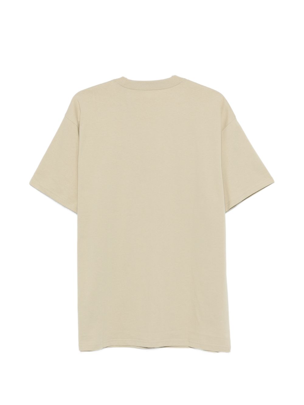 CARHARTT WIP T-shirt color nocciola con logo bianco sul petto