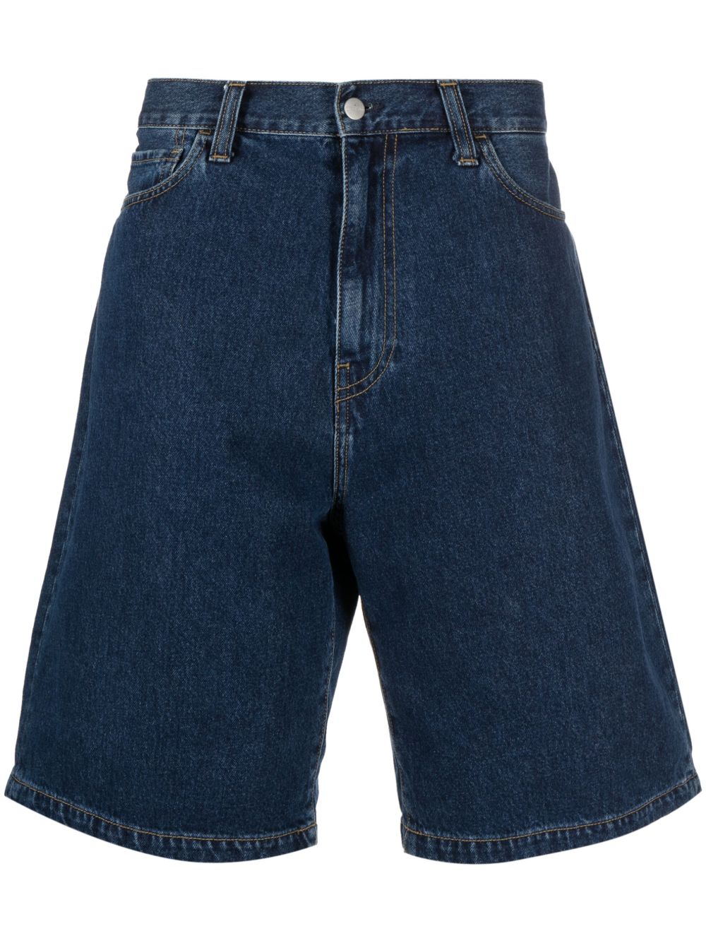 CARHARTT WIP Bermuda in jeans di cotone blu scuro