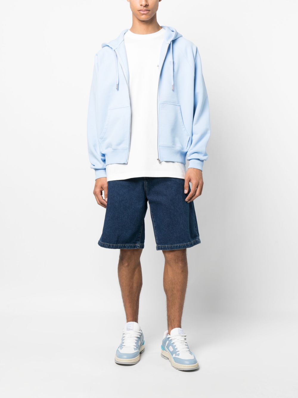 CARHARTT WIP Bermuda in jeans di cotone blu scuro