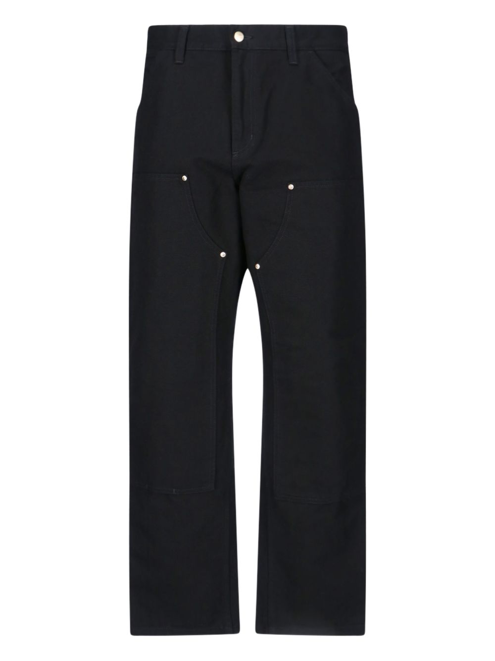 CARHARTT WIP Jeans dritto unisex in cotone nero