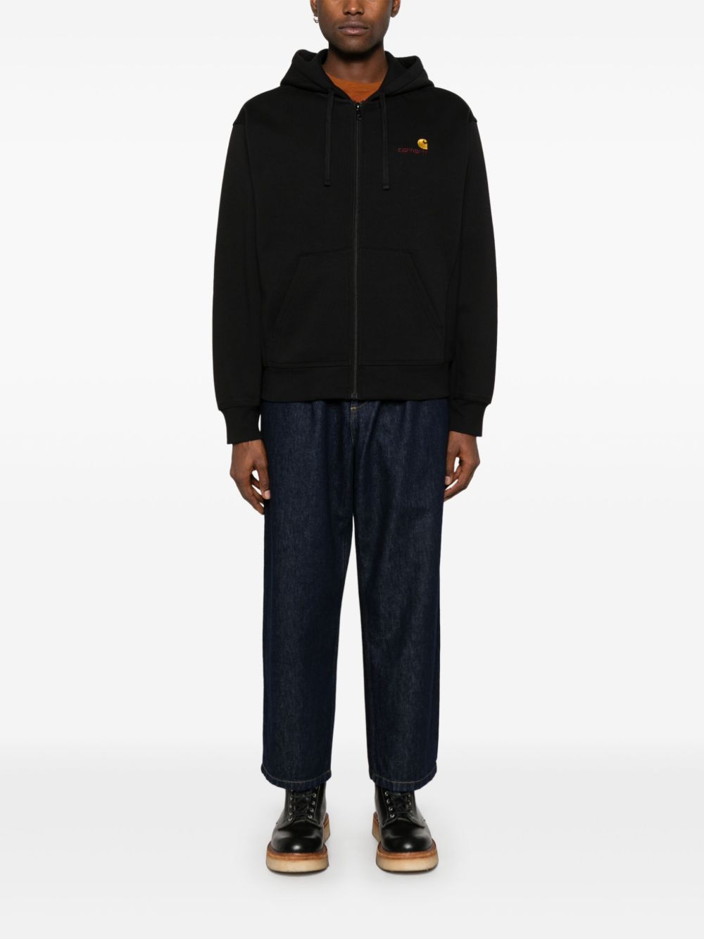 CARHARTT WIP Felpa 'American Script' nera