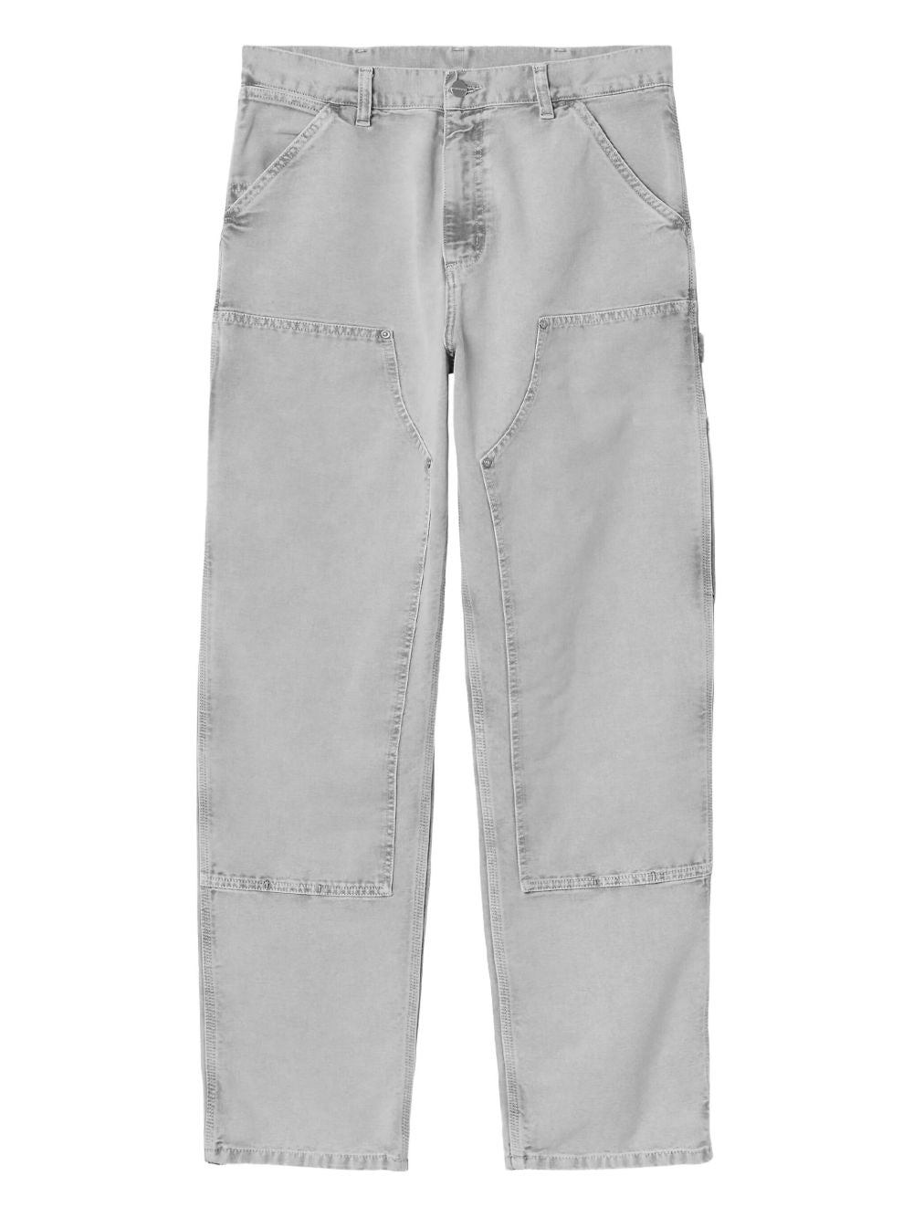 CARHARTT WIP Jeans 'Double Knee' in cotone grigio
