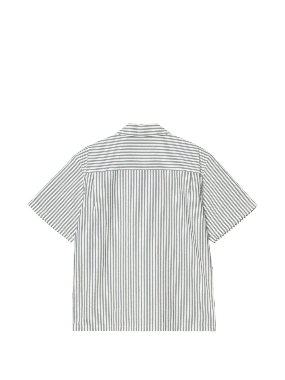 CARHARTT WIP Camicia in cotone a maniche corte e righe