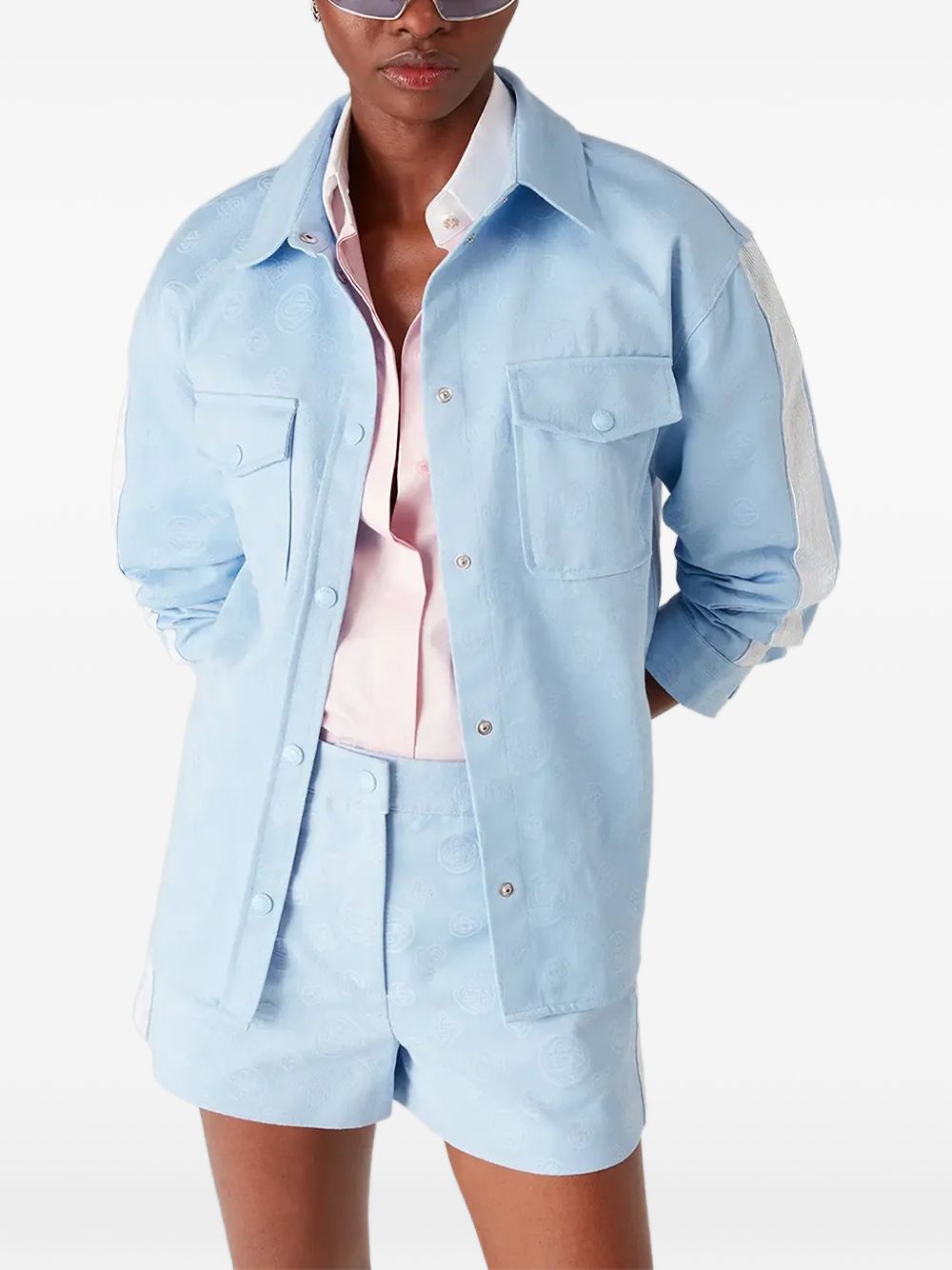 CASABLANCA Camicia con in cotone azzurro