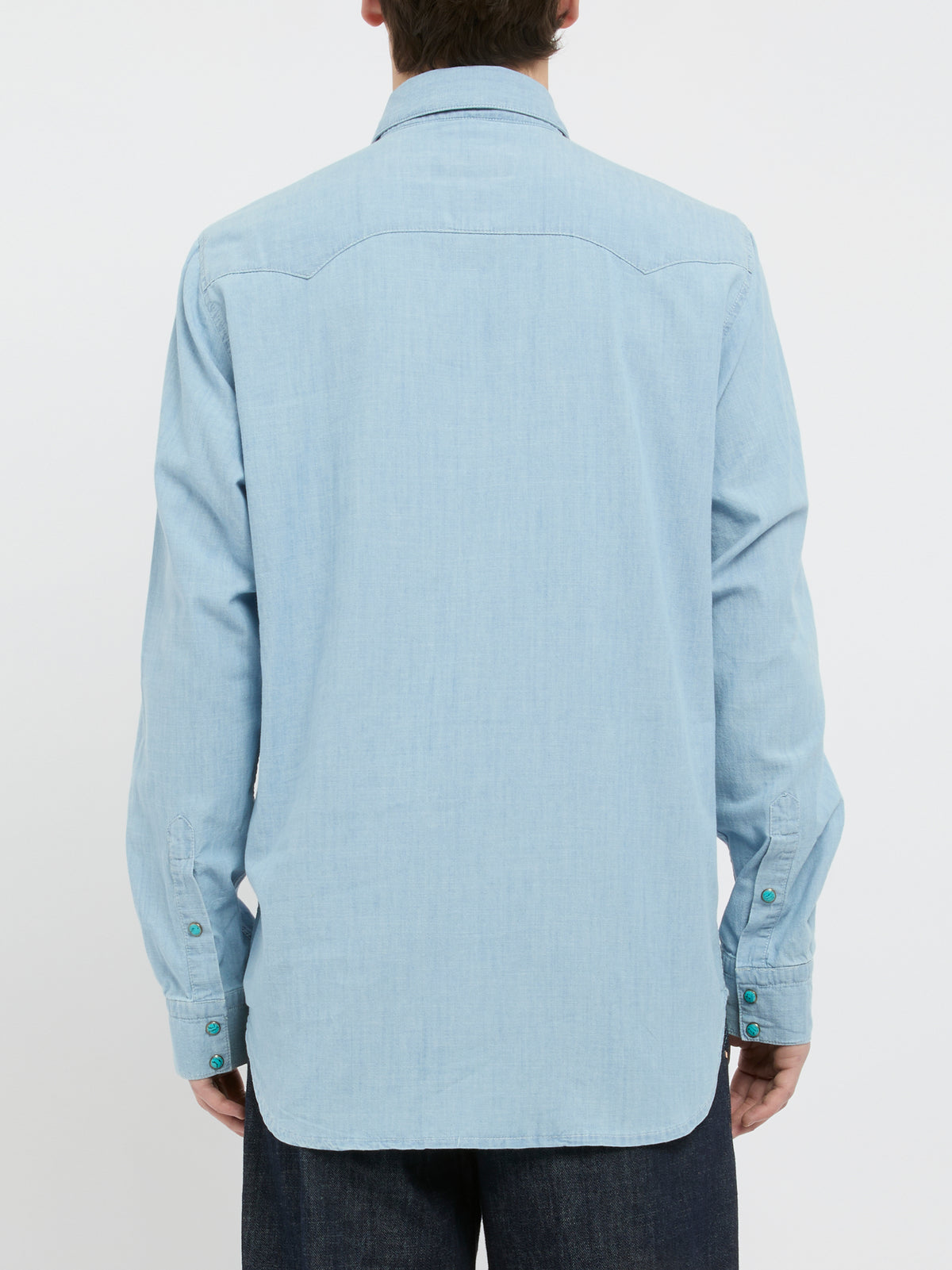 CHESAPEAKES Camicia 'Flagstaff' in denim con tasche