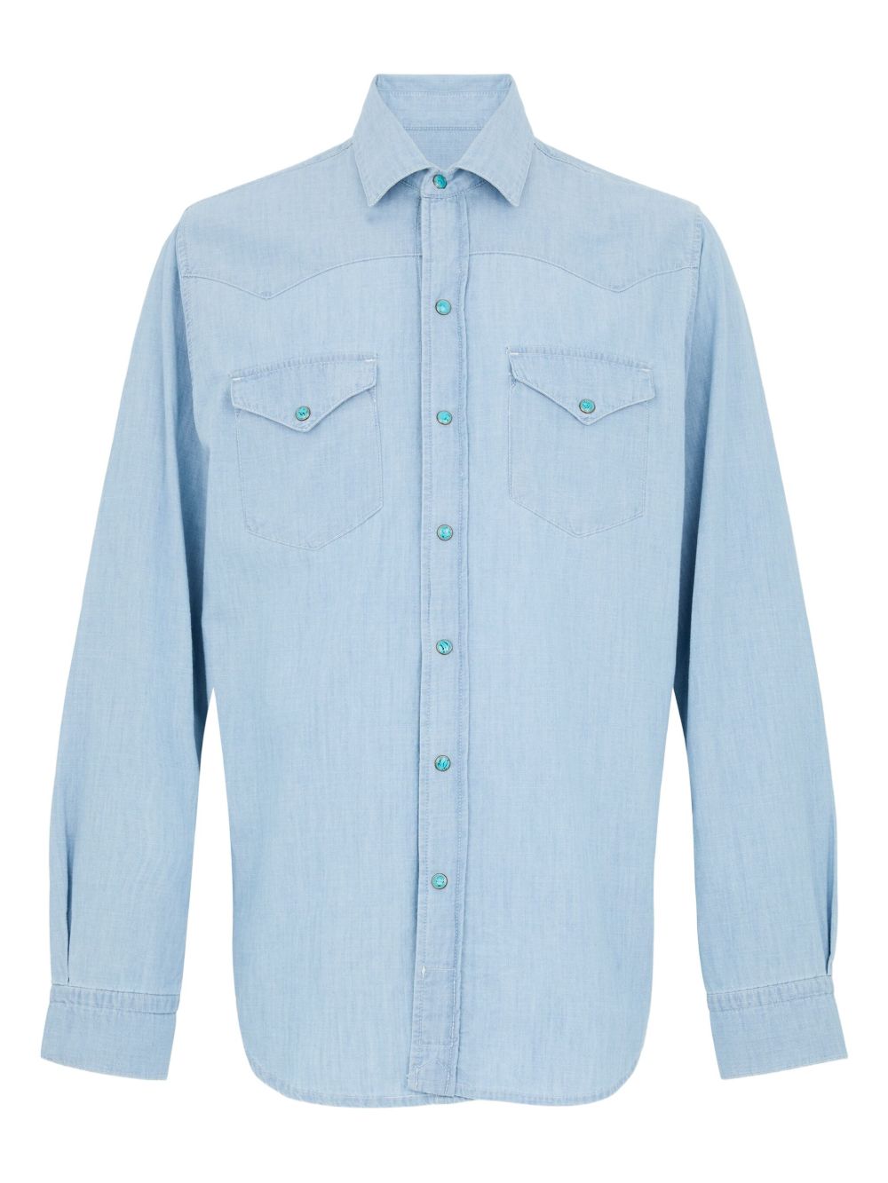 CHESAPEAKES Camicia 'Flagstaff' in denim con tasche