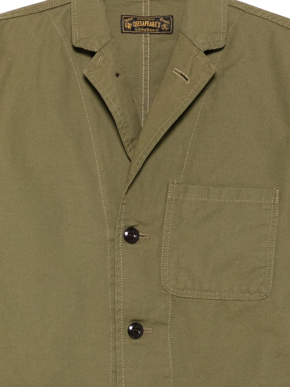 CHESAPEAKES Giacca Pembroke verde militare con bottoni e tasche