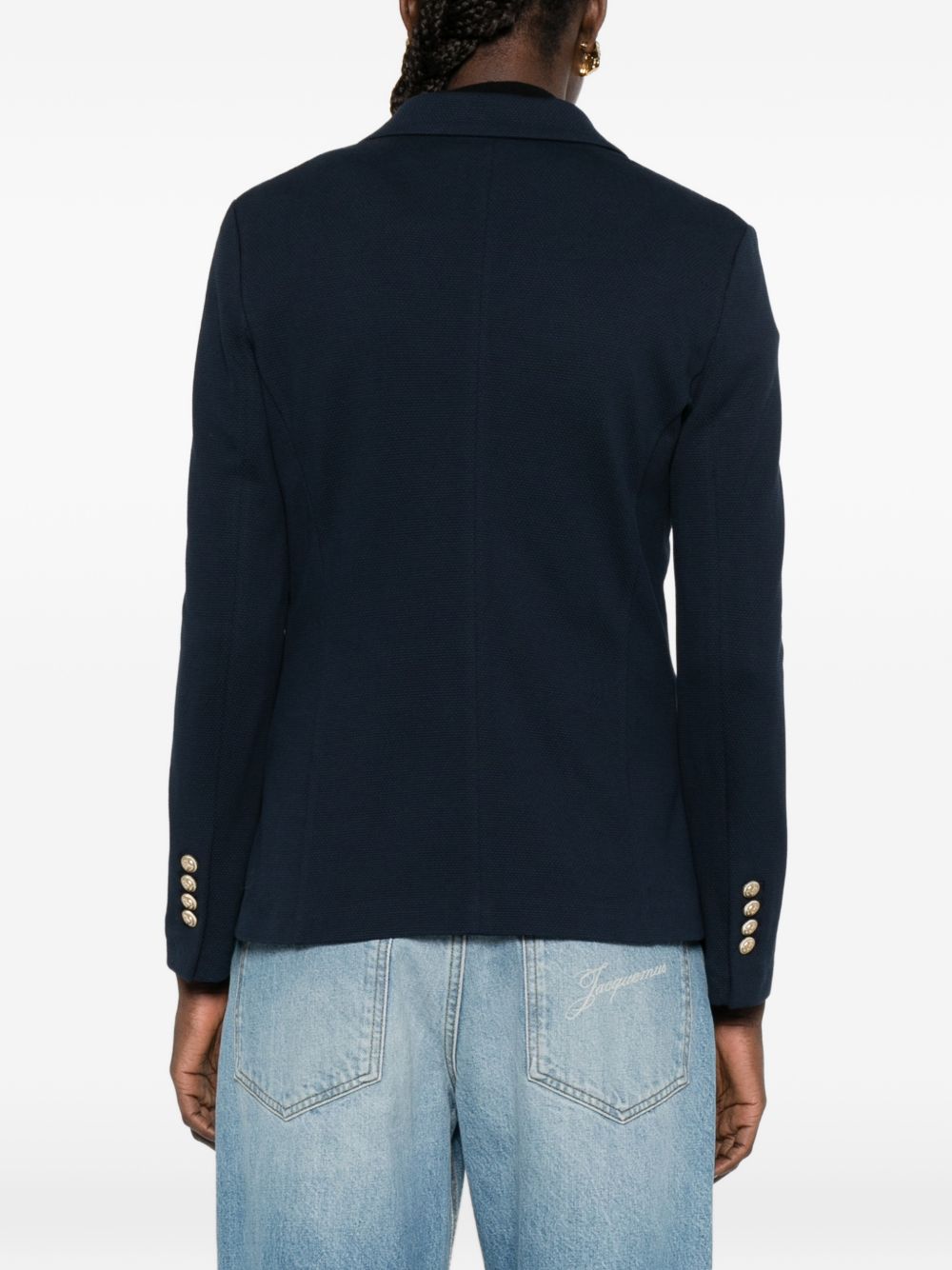 CIRCOLO 1901 Giacca in cotone elasticizzato blu con bottoni