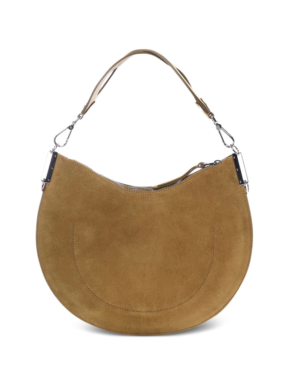 COCCINELLE Borsa a spalla verde in suede