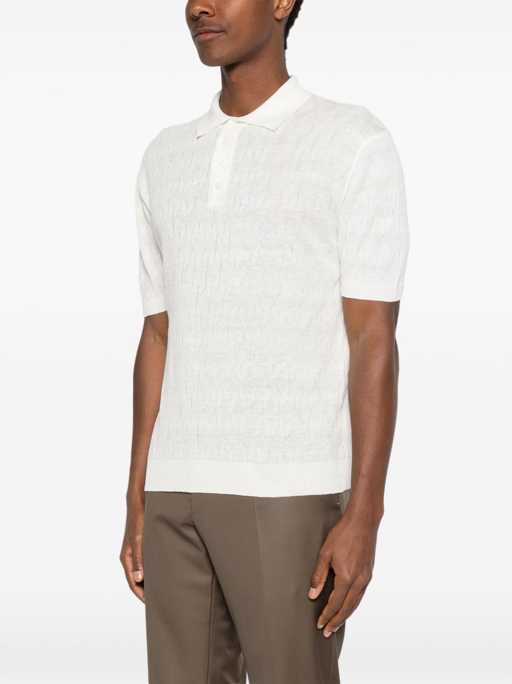 DANIELE FIESOLI T-shirt bianca in cotone leggero a maniche corte