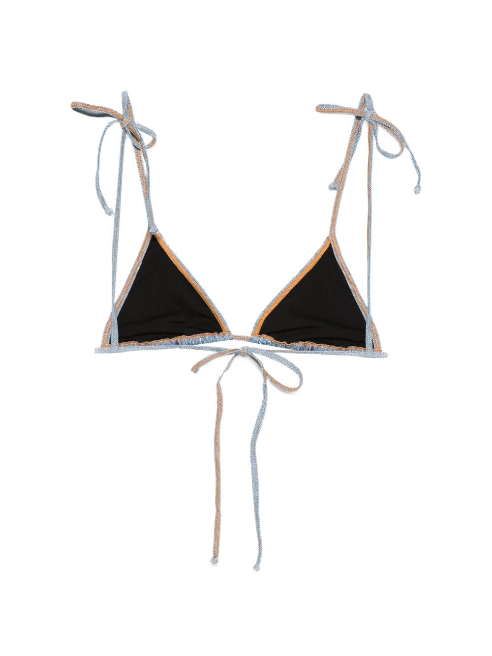 DIESEL Bikini top a triangolo in denim