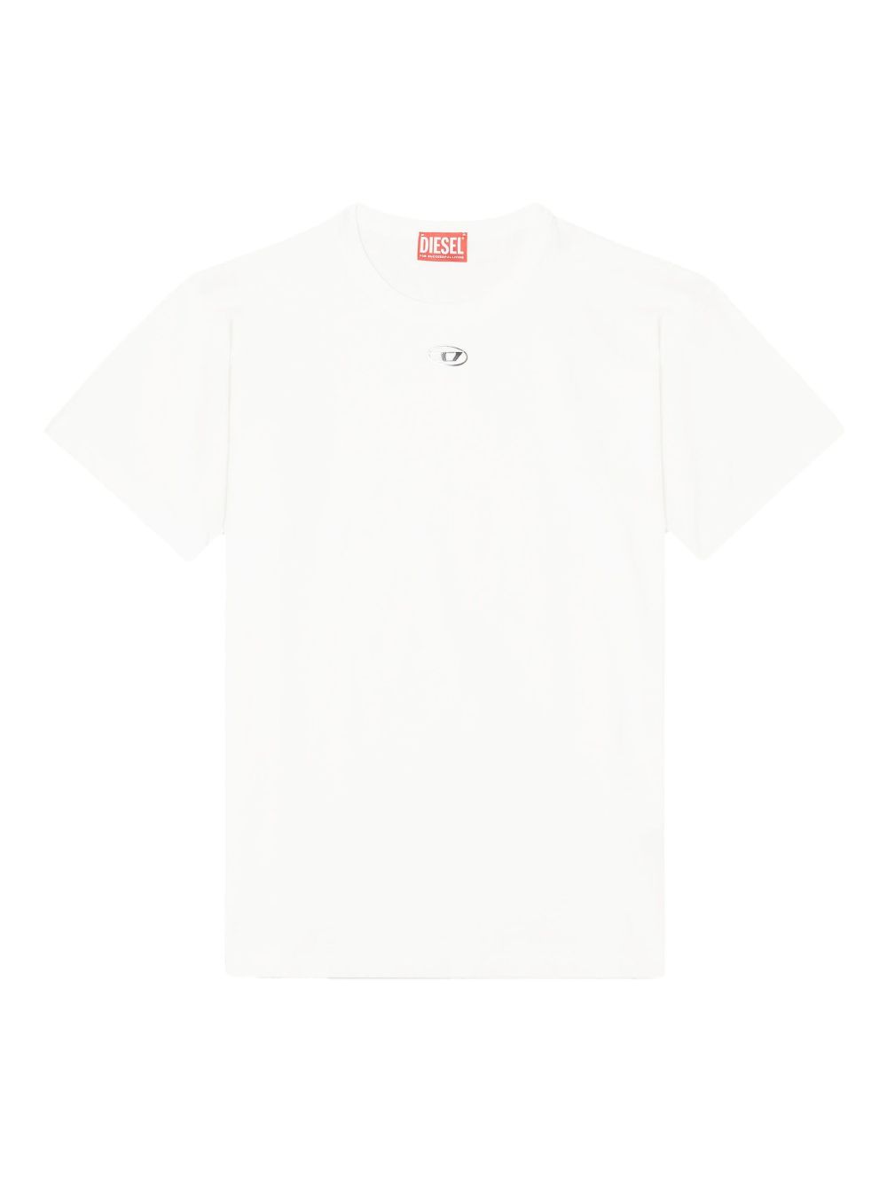 DIESEL T-shirt bianca a maniche corte