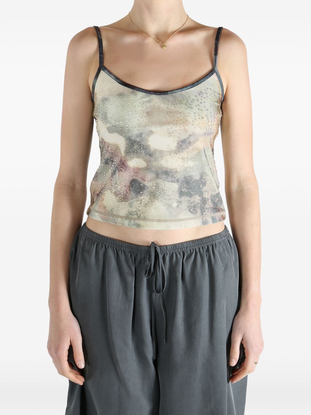 DIESEL Top con stampa all-over