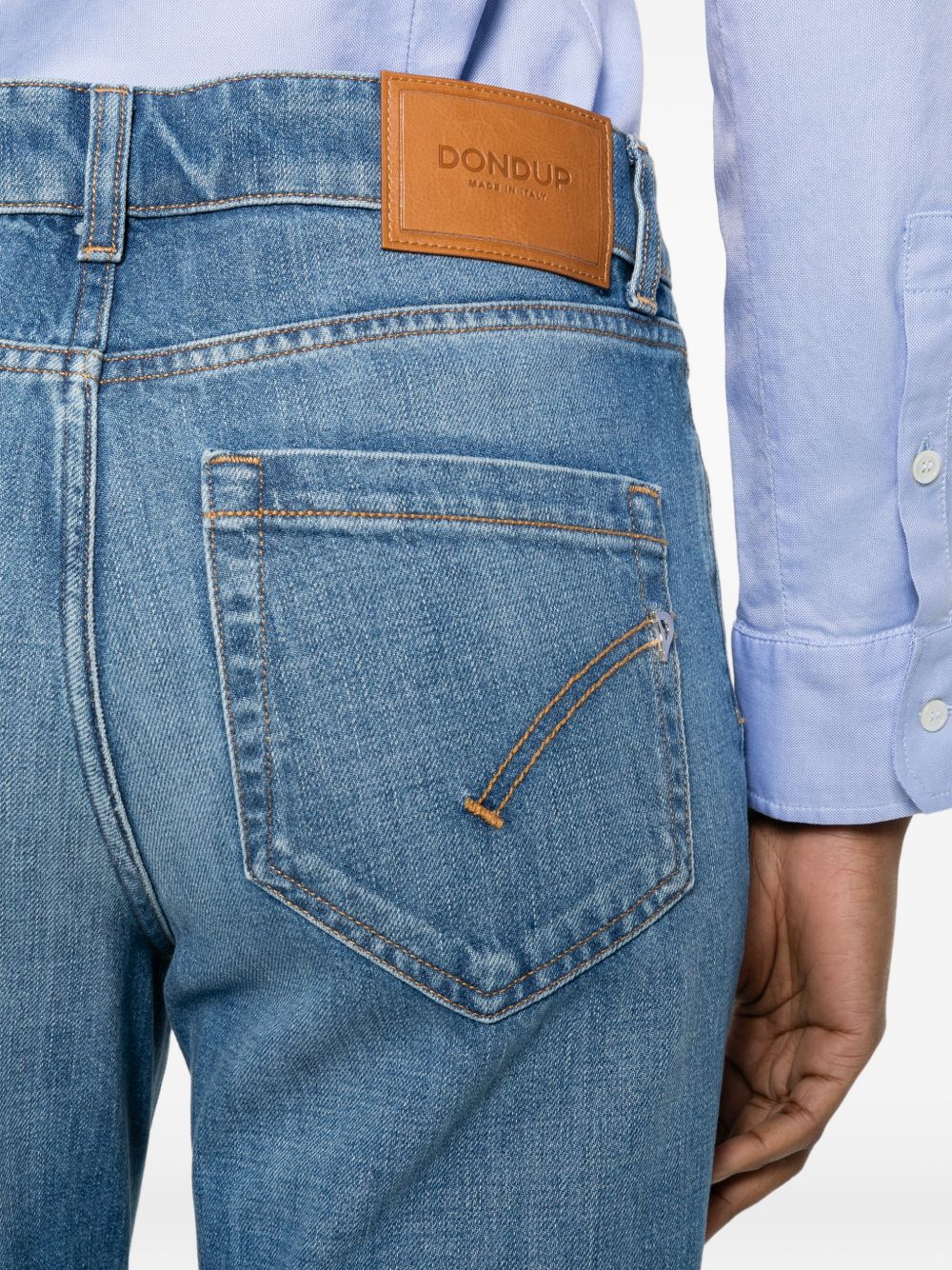 DONDUP Jeans lunghi Koons con bottoni
