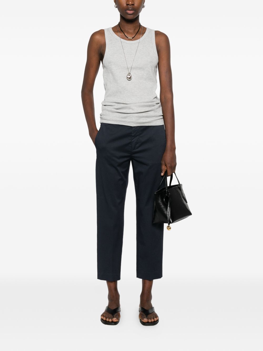 DONDUP Pantaloni Gaubert in cotone blu