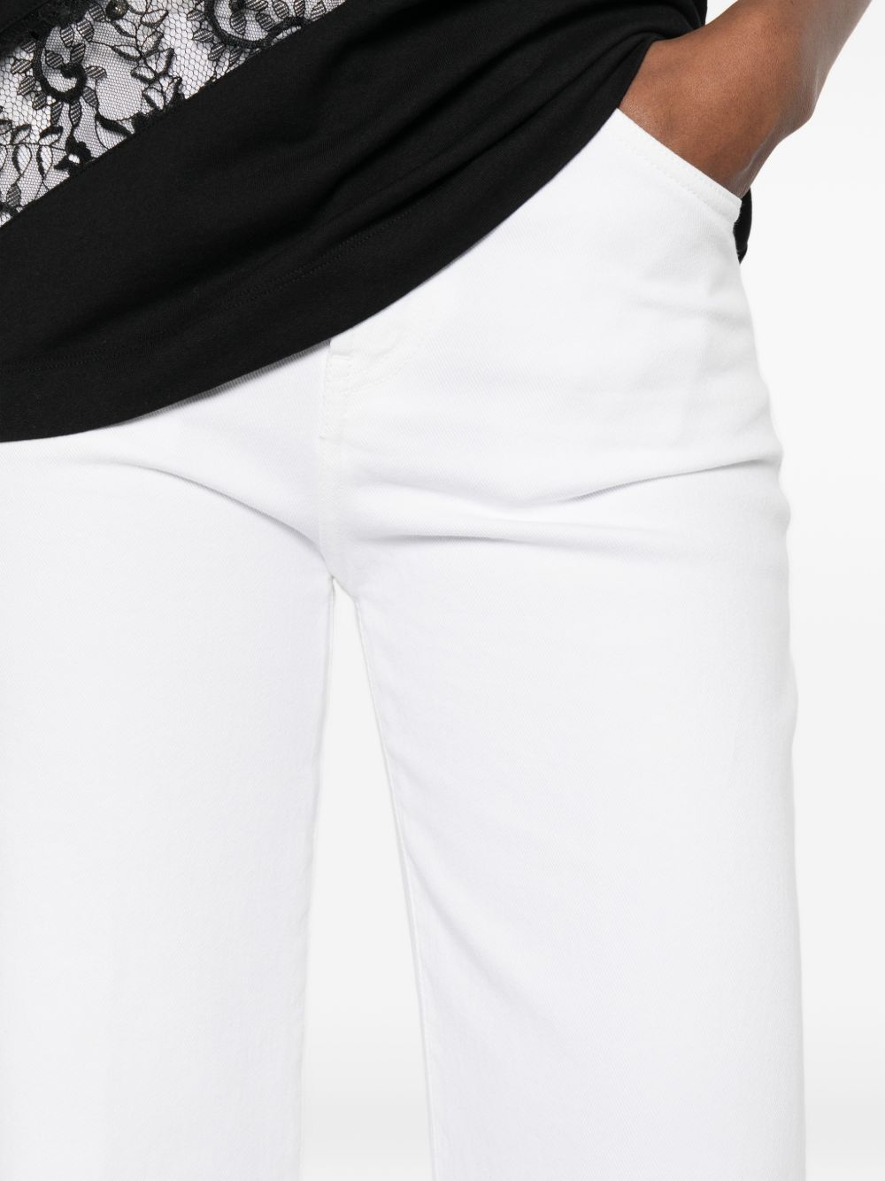 DONDUP Jeans Amber bianchi svasati